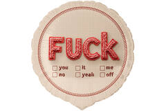 Standard - Fuck ... - ENG Foil Balloon RP40 Packaged 45 cm