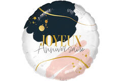 Standard - Joyeux Anniversaire - FRE Foil Balloon RP40 Packaged 45 cm