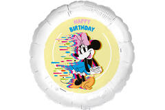 Foil Balloon - Minnie Mouse "HAPPY BIRTHDAY" - 45 cm