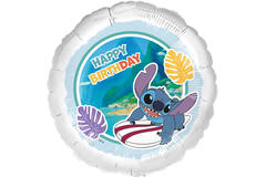 Foil Balloon - Stitch Surfer "HAPPY BIRTHDAY" - 45 cm
