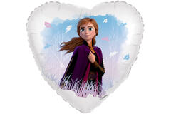 Foil Balloon - Heart Shape - Frozen Anna - 45 cm