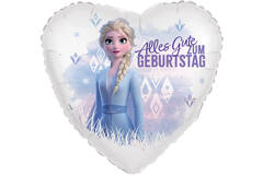 Foil Balloon - Shape - Heart - Frozen Elsa "Alles Gute Zum Geburtstag" - 45 cm