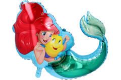 Foil Balloon - Shaped Princess Ariel - 67 x 63 cm