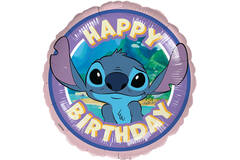 Foil Balloon - Stitch "HAPPY BIRTHDAY" - 45 cm