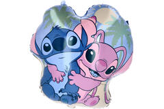 Foil Balloon - Shaped Stitch & Angel - 47 x 49 cm