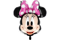 Foil Balloon - Shaped Minnie Mouse Head - 63 x 69 cm