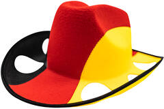 Beer hat in German flag colors