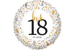 Foil Balloon - hello 18 Sve najbolje - Croatian - 45 cm
