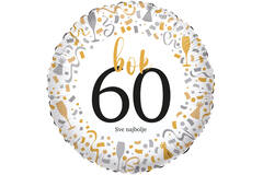 Foil Balloon - hello 60 Sve najbolje - Croatian - 45 cm