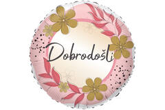 Foil Balloon - "Dobrodošli" - Croatian - 45 cm