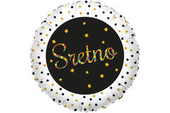 Foil Balloon - "Sretno" - Croatian - 45 cm