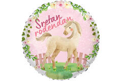 Foil Balloon - Horse/Konj "Sretan rođendan" - Croatian - 45 cm