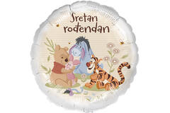 Foil Balloon - Winnie the Pooh "Sretan Rodendan" - Croatian - 45 cm