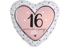 18in/45cm Heart 16. Chestit rozhden denn - BUL