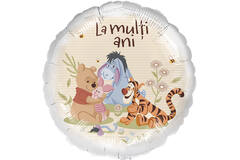 Foil Balloon - Winnie the Pooh "La multi ani" - Romanian - 45 cm