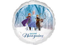 Foil Balloon - Frozen "KRÁSNÉ Narozeniny" - Czech - 45 cm