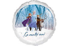 Foil Balloon - Frozen "La mulți ani" - Romanian - 45 cm