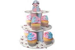 Cupcake Stand - Mickey&Minnie - Gender Reveal - 33 x 40,5 cm