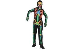 Child Costume GID Skeleton Age 6 - 8 Years