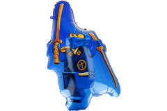 Large Shape - LEGO NINJAGO Jay - Folienballoon H45 verpackt