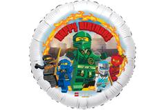 Standard - LEGO NINJAGO HBD - ENG Folienballon C60 45 cm verpackt