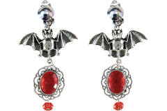 Costume Accessory Earrings Ruby Bat