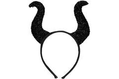 Headband Devilish Demon Horns Black One size