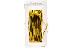 Door Curtain Gold Metallic Plastic