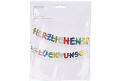 Letter Banner Herzlichen Glückwunsch Paper 250 x 11 cm