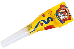 4 Blowouts Clown Plastic / Paper 30 cm