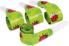 4 Blowouts Ladybird Plastic / Paper 30 cm