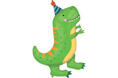 Foil Balloon - Shape XL - Dinomite Rex