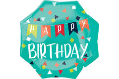 Foil Balloon - Shape - Octagon - "HAPPY BIRTHDAY" - Reason to Celebrate