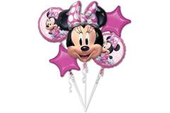 Foil Balloon Bouquet - Minnie Mouse Forever - 5 pieces