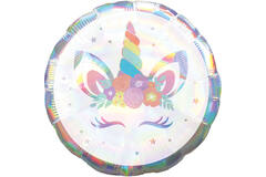 Standard Holographic Iridescent Iridescent Unicorn Party Foil Balloon 