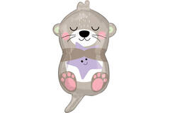 Standard Shape Otterly Adorable Foil Balloon S50 Packaged 33 cm x 58 c