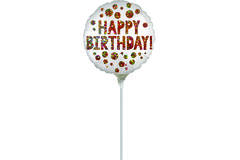 9in/23cm Stn Bday Sequins Bulk
