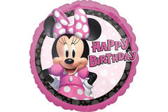 Foil Balloon - Minnie Mouse - "Happy Birthday" - 45 cm