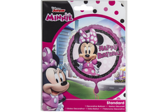 Foil Balloon - Minnie Mouse - "Happy Birthday" - 45 cm