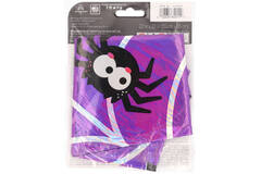 Foil Balloon - Shape - Spider Web - Purple and Iridescent