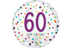 18in/45cm EU Confetti Bday 60