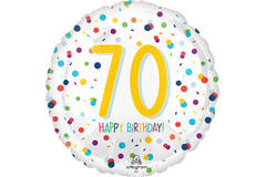18in/45cm EU Confetti Bday 70