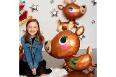 Foil Balloon - Shape - Cute Reindeer Christmas - 76 x 76 cm