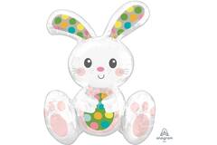 Foil Balloon - Shape - Sitting Easter Bunny - 38 x 50 cm