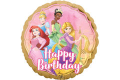 Foil Balloon - "Happy Birthday" - Princess Upon a Time - 45 cm