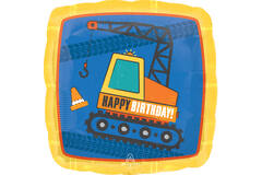 Standard Construction Birthday Foil Balloon S40 Packaged 45 cm