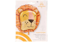 Foil Balloon - Shape - Lion - Get Wild