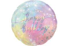 Foil Balloon - "happy birthday" - Luminous Birthday - 45 cm