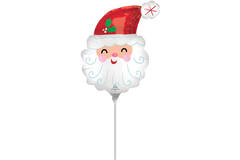 Minishape Smiley Satin Santa Head F