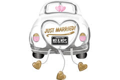 Shape Just Married Car 58x79